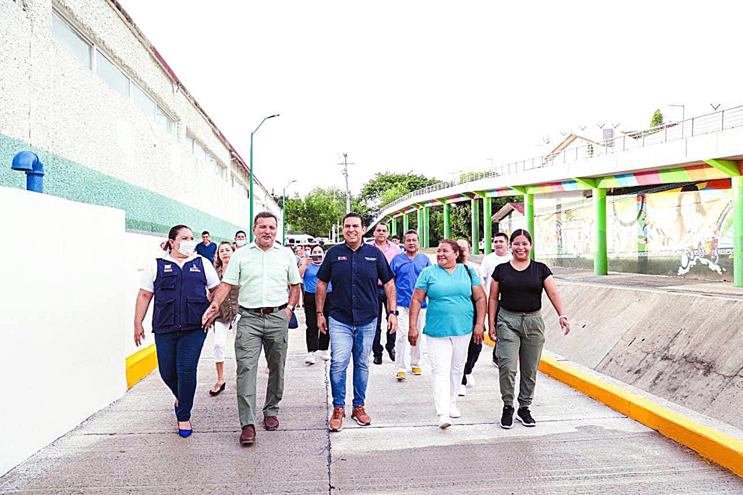 Alcalde Jorge S Nchez Allec Inaugura Pavimentaci N De La Calle Mar Ar Bigo